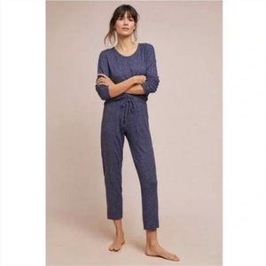 Anthropologie | COA Winter Retreat Knit Jogger Lounge Pants Marled Blue Size M